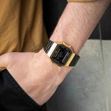 Load image into Gallery viewer, Casio Vintage A168WEGB-1B Gold and Black Digital Watch