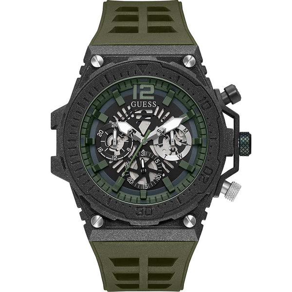 Guess GW0325G2 Exposure Green Silicone 48mm – Watch Depot
