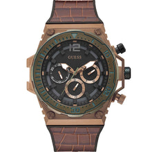 Load image into Gallery viewer, Guess GW0326G2 Venture Brown Leather and Black Silicone Mens Watch