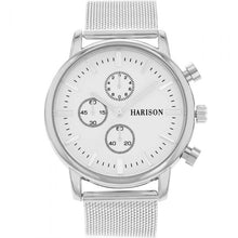 Load image into Gallery viewer, Harison Silver Tone Mesh Mens Watch   *Simulation Sub Dials*