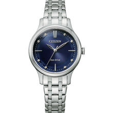 Load image into Gallery viewer, Citizen Eco Drive EM0890-85L Swarovski Crystals Stainless Steel Womens Watch