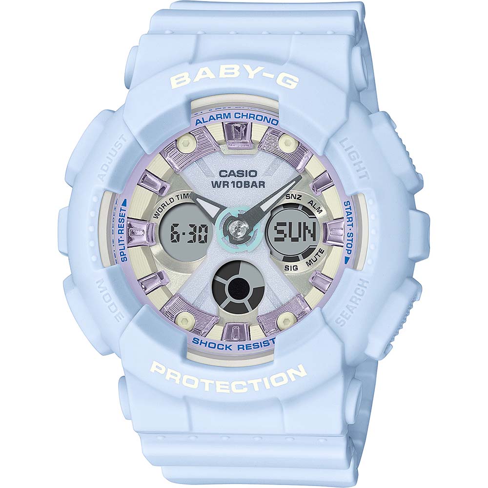 Baby g light best sale blue