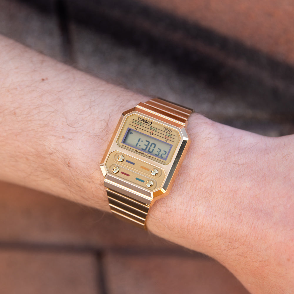 Casio Vintage A100WEG-9A Gold Watch