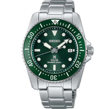 Load image into Gallery viewer, Seiko Prospex SNE583P Green Dial Stainless Steel Mens Watch