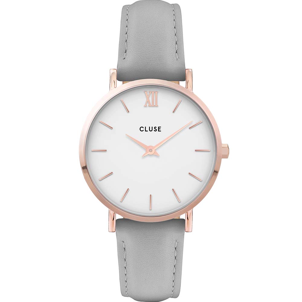 Cluse CW0101203010 Minuit Grey Leather Womens Watch