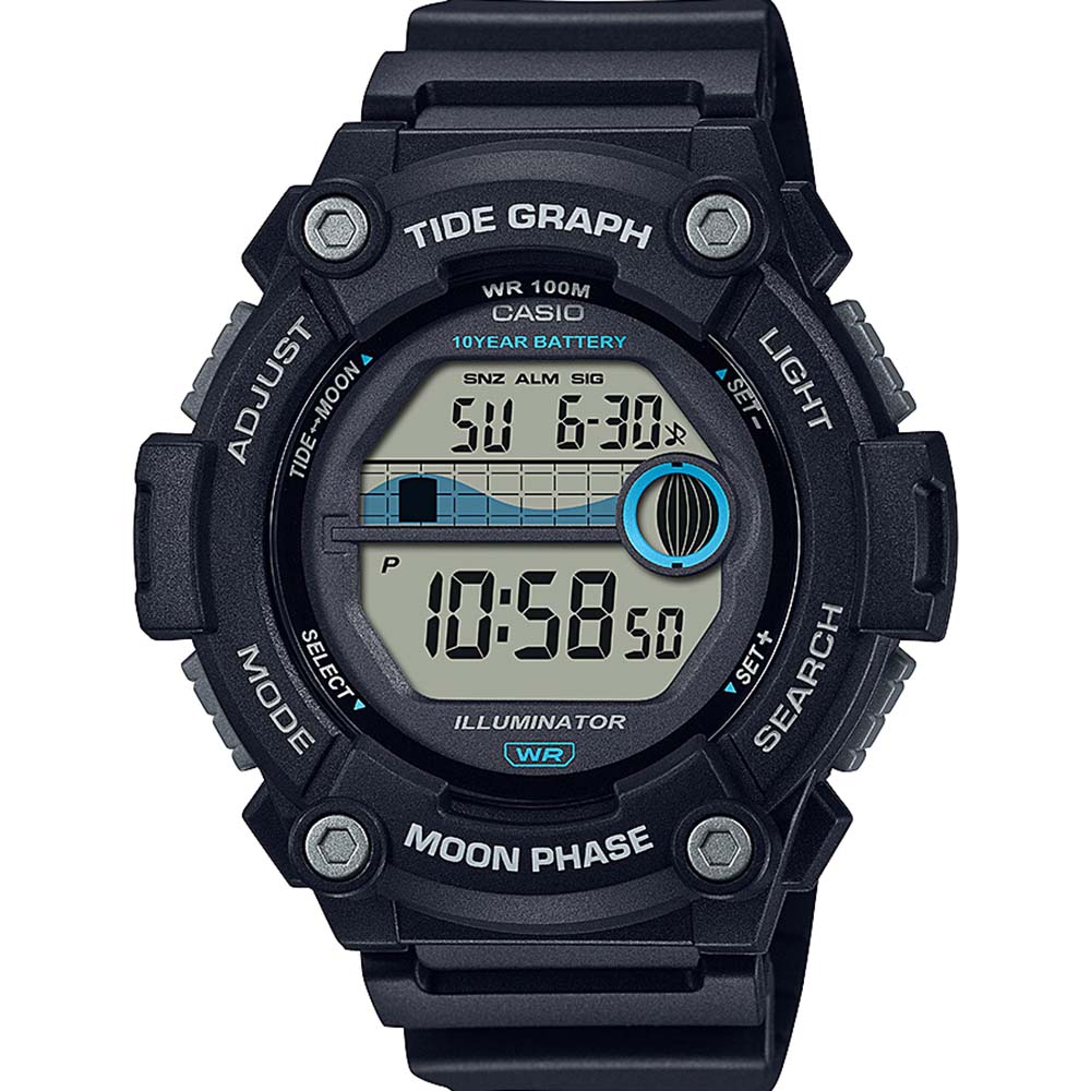 Casio WS1300H-1A Tide Moon Digital Watch