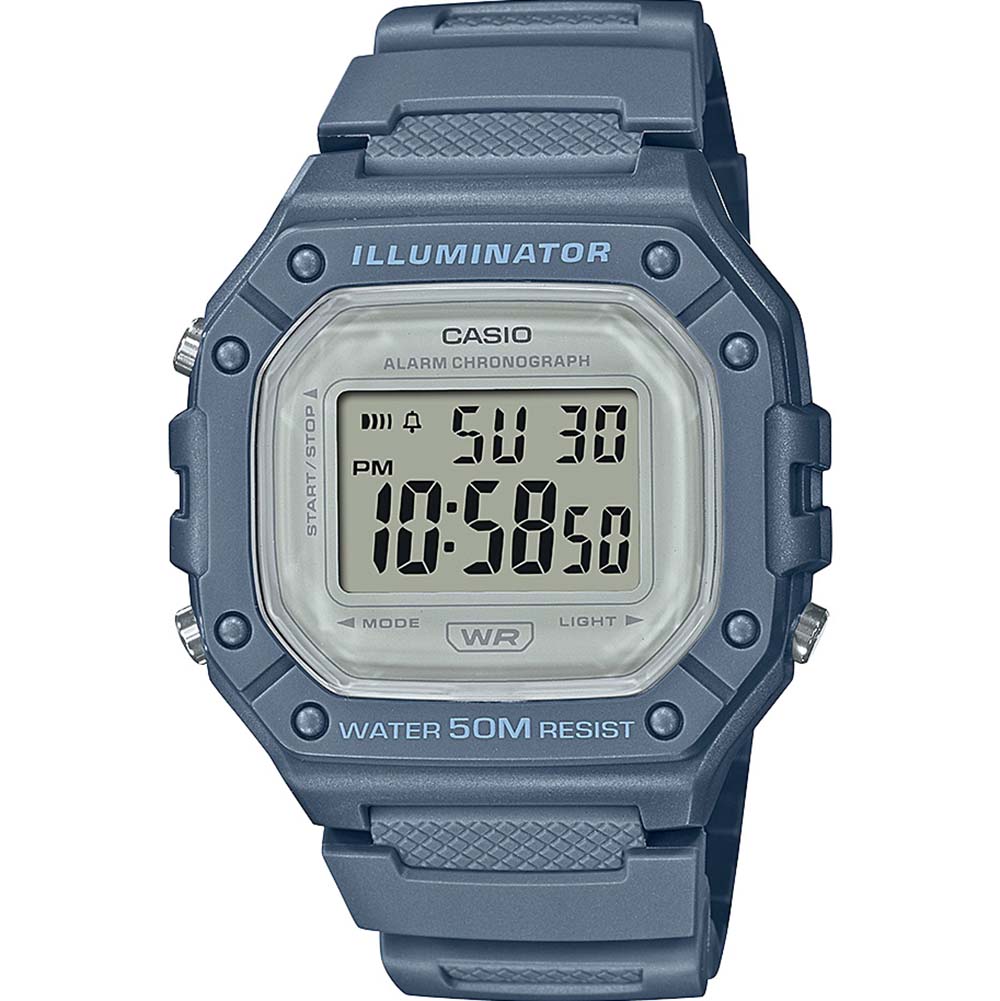 Casio W218HC-2A Blue Unisex Watch
