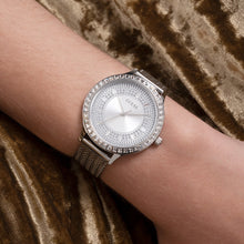 Load image into Gallery viewer, Guess GW0402L1 Soiree Silver Tone Mesh Watch
