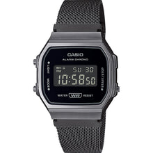Load image into Gallery viewer, Casio A168WEMB-1B A168 One Tone Black Mesh Digital Watch