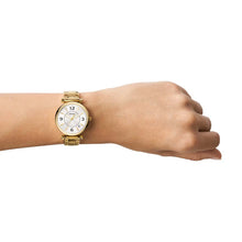 Load image into Gallery viewer, Fossil ES5159 Carlie Gold Tone Watch
