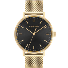 Load image into Gallery viewer, Calvin Klein 25200049 Black Sunray Dial Mens Mesh Watch