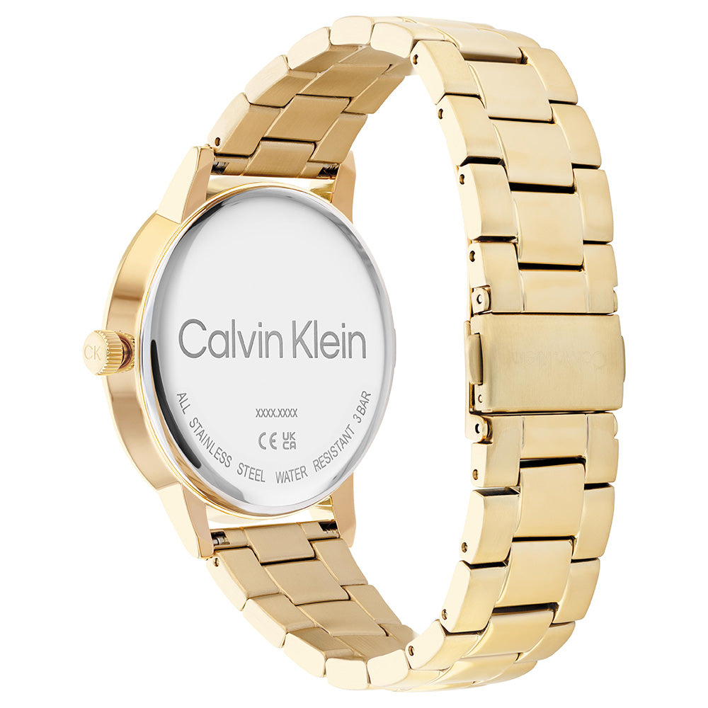 Calvin Klein 25200056 Linked Gold Tone Mens Watch