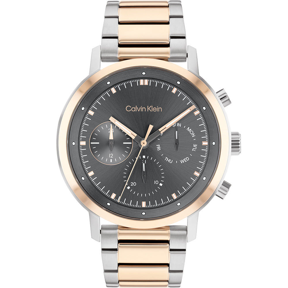 Calvin Klein Two 25200064 Mens Watch Gauge Watch Depot Tone –