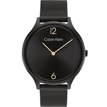 Load image into Gallery viewer, Calvin Klein 25200004 Timeless Black Mesh Womens Watch