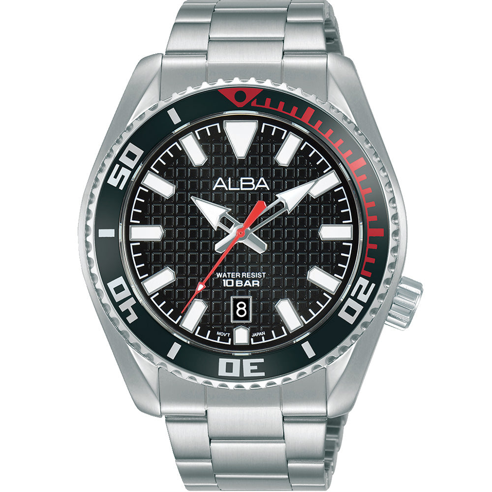 Alba AS9P01X Stainless Steel Mens Watch