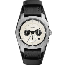 Load image into Gallery viewer, Fossil FS5921 Machine Black Leather Mens Watch