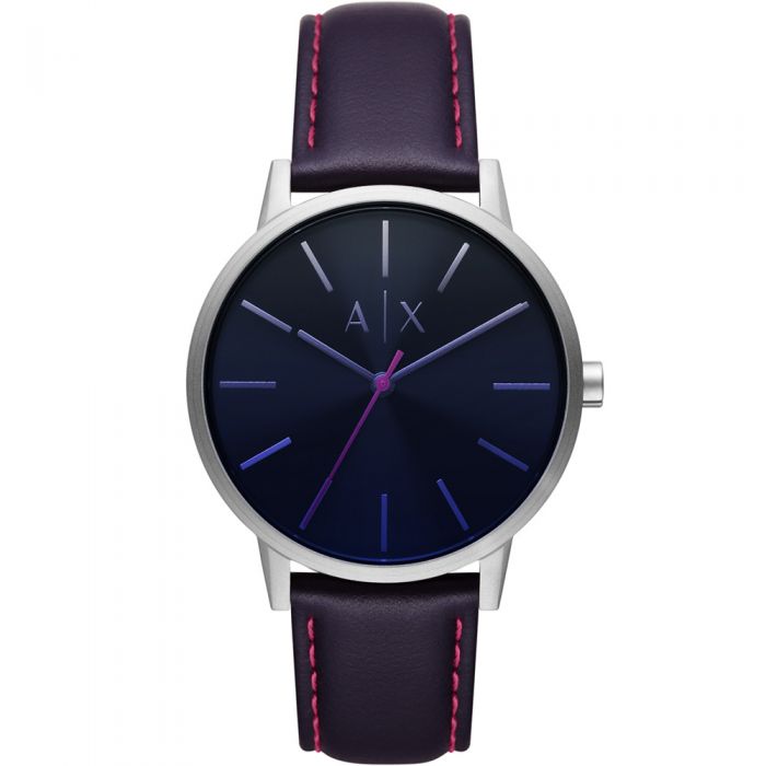 Armani Exchange AX2744 Cayde Blue Leather Mens Watch
