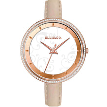 Load image into Gallery viewer, Ellis &amp; Co Dahlia Nude Leather Womens Watch
