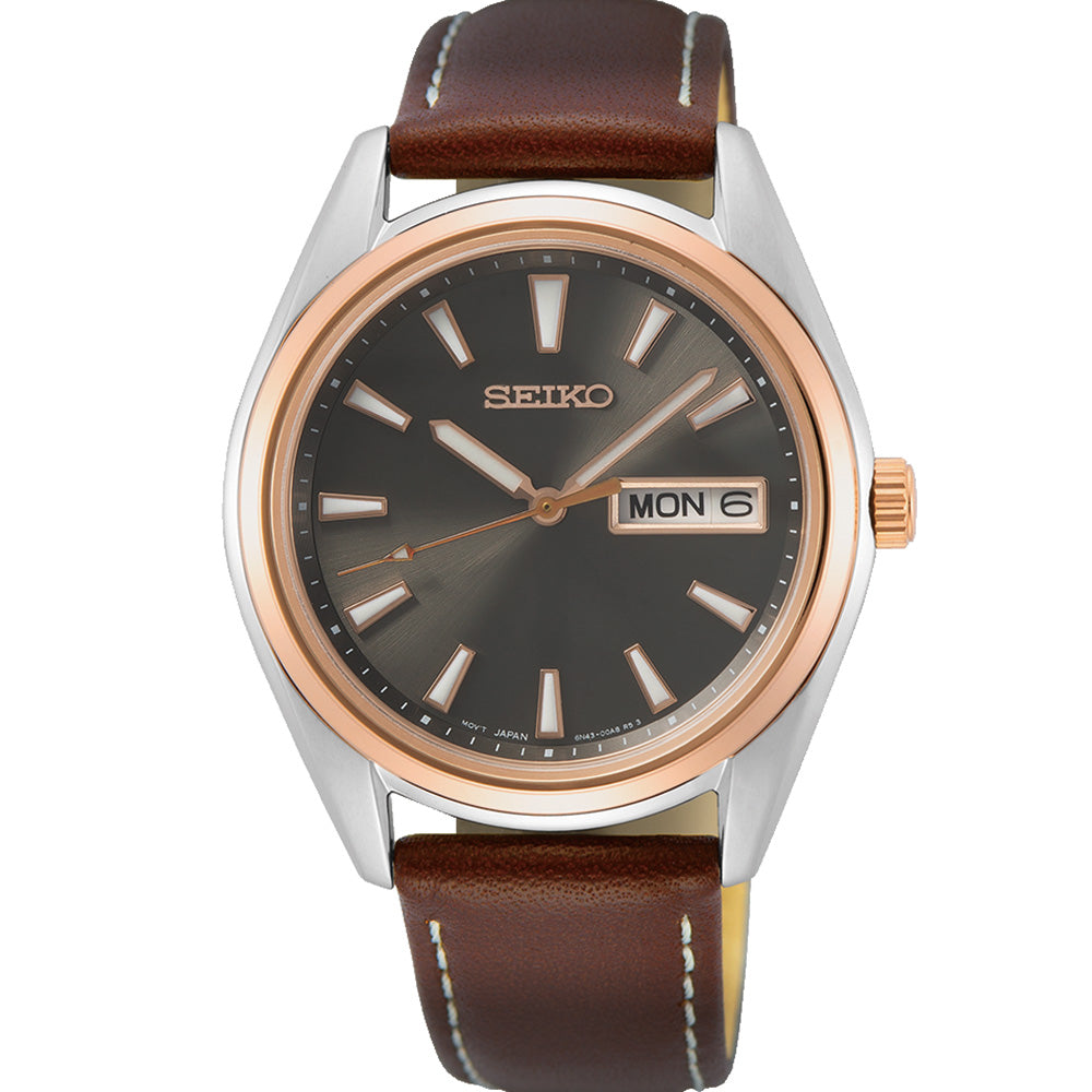 Seiko SUR452P Brown Leather 36mm