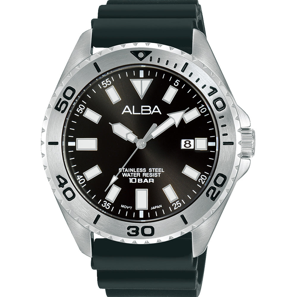 Alba AS9Q49X Stainless Steel Workmans Watch 44mm