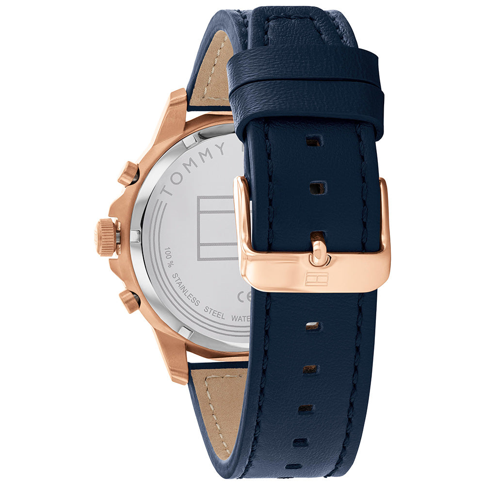 Tommy Hilfiger 1710475 Henry Blue Leather Mens Watch