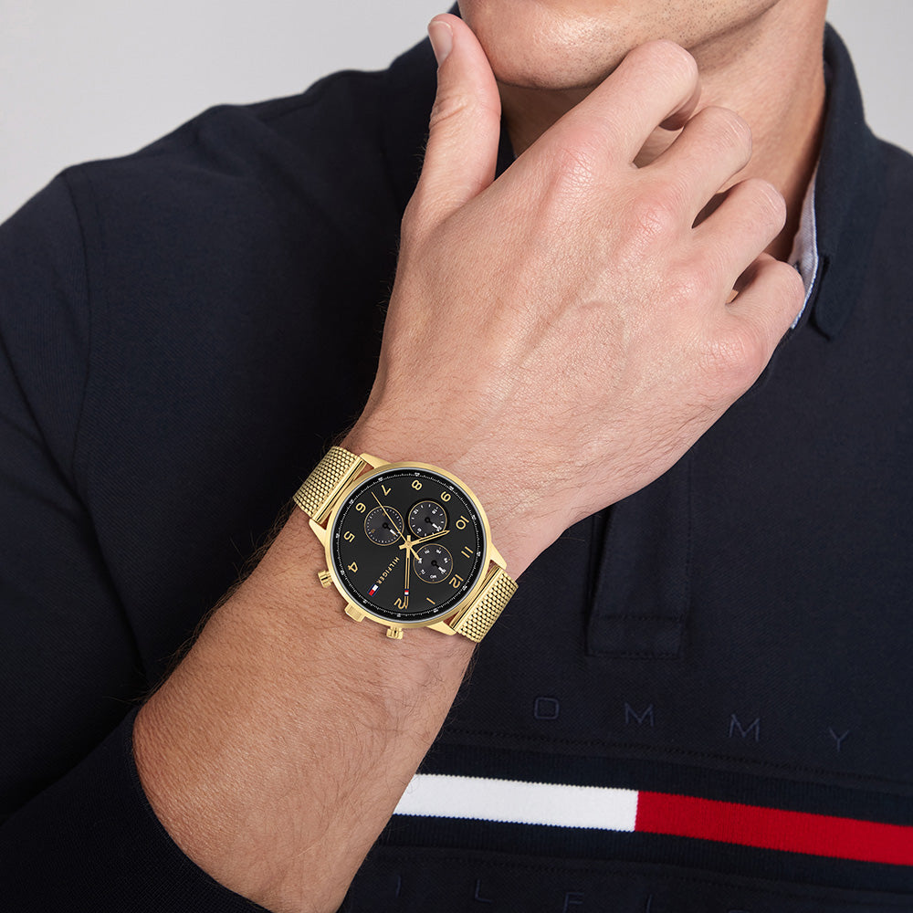 Tommy Hilfiger 1791989 Leonard Gold Tone Mens Watch Watch Depot