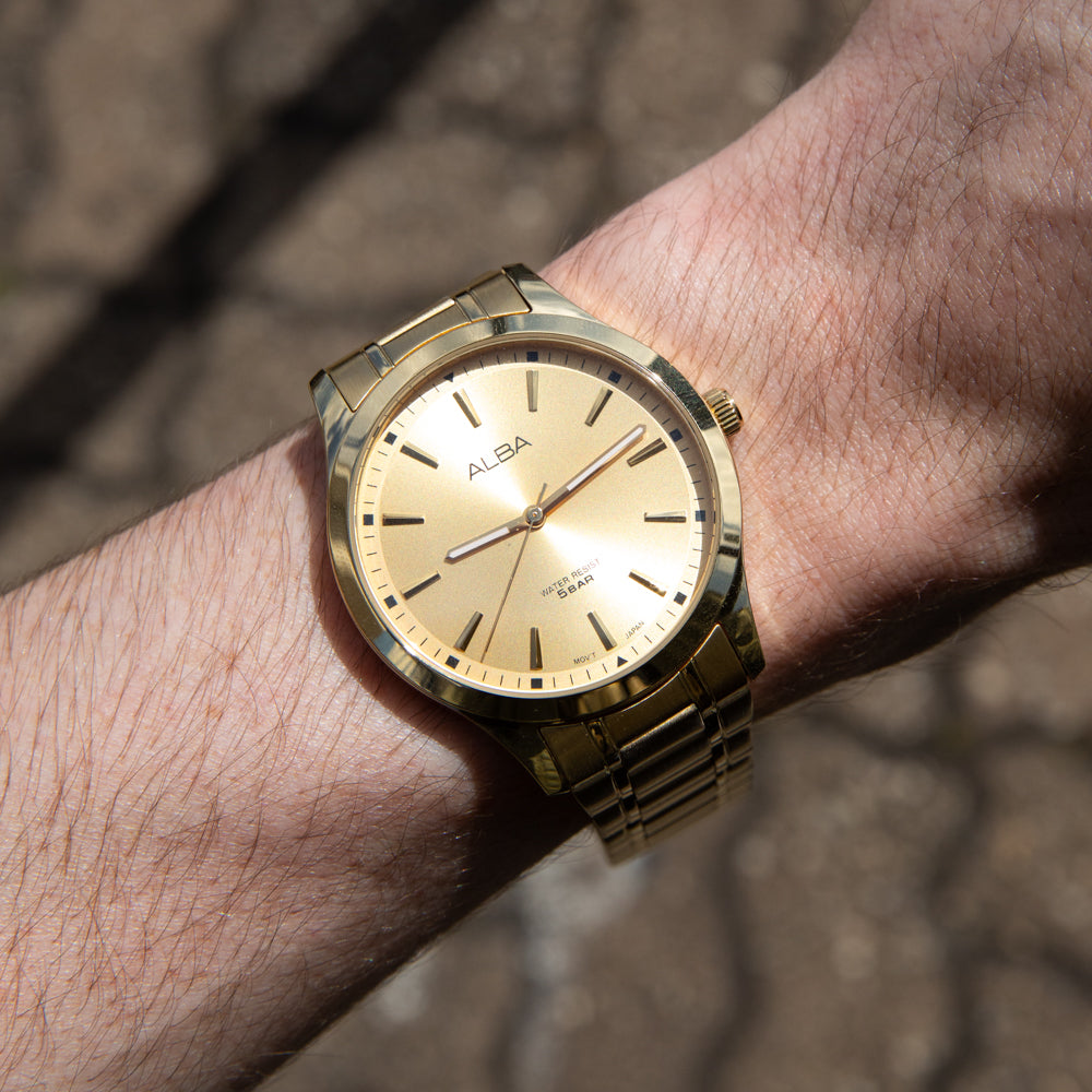 Alba ARX008X Gold Tone Mens Watch