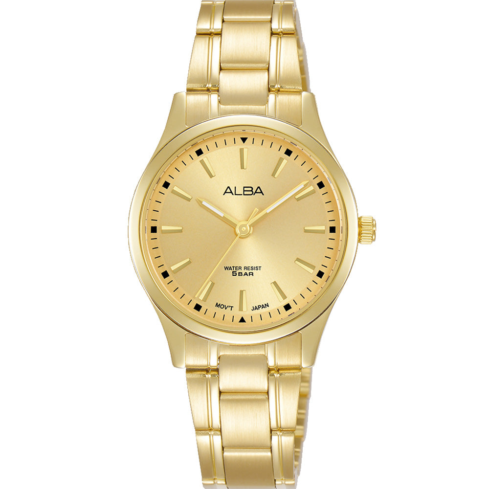 Alba cheap watch gold