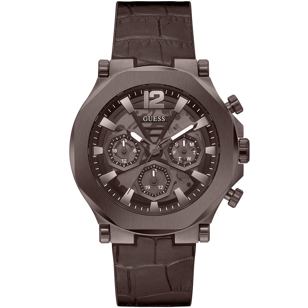 Guess GW0492G2 Edge Black Leather Mens Watch