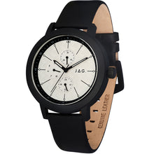 Load image into Gallery viewer, Jag J2625 Marlo Black Vegan Leather Mens Watch