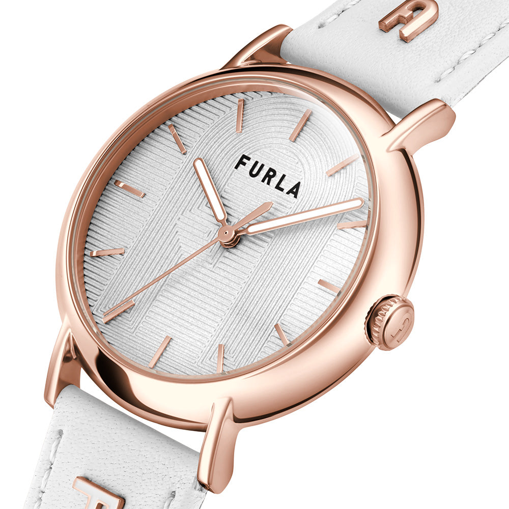 Furla WW00023021L3 Easy Shape White Leather Womens Watch