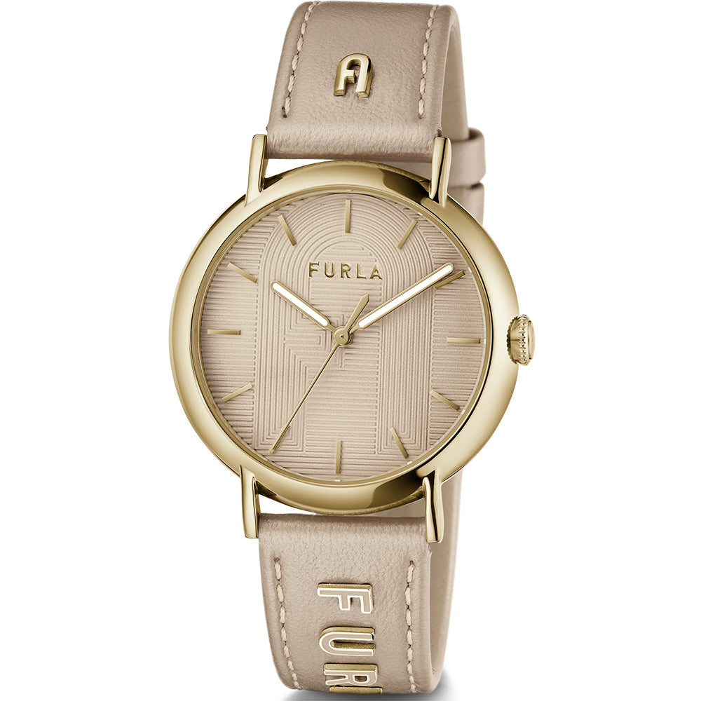 Furla WW00023022L2 Easy Shape Champagne Leather Womens Watch