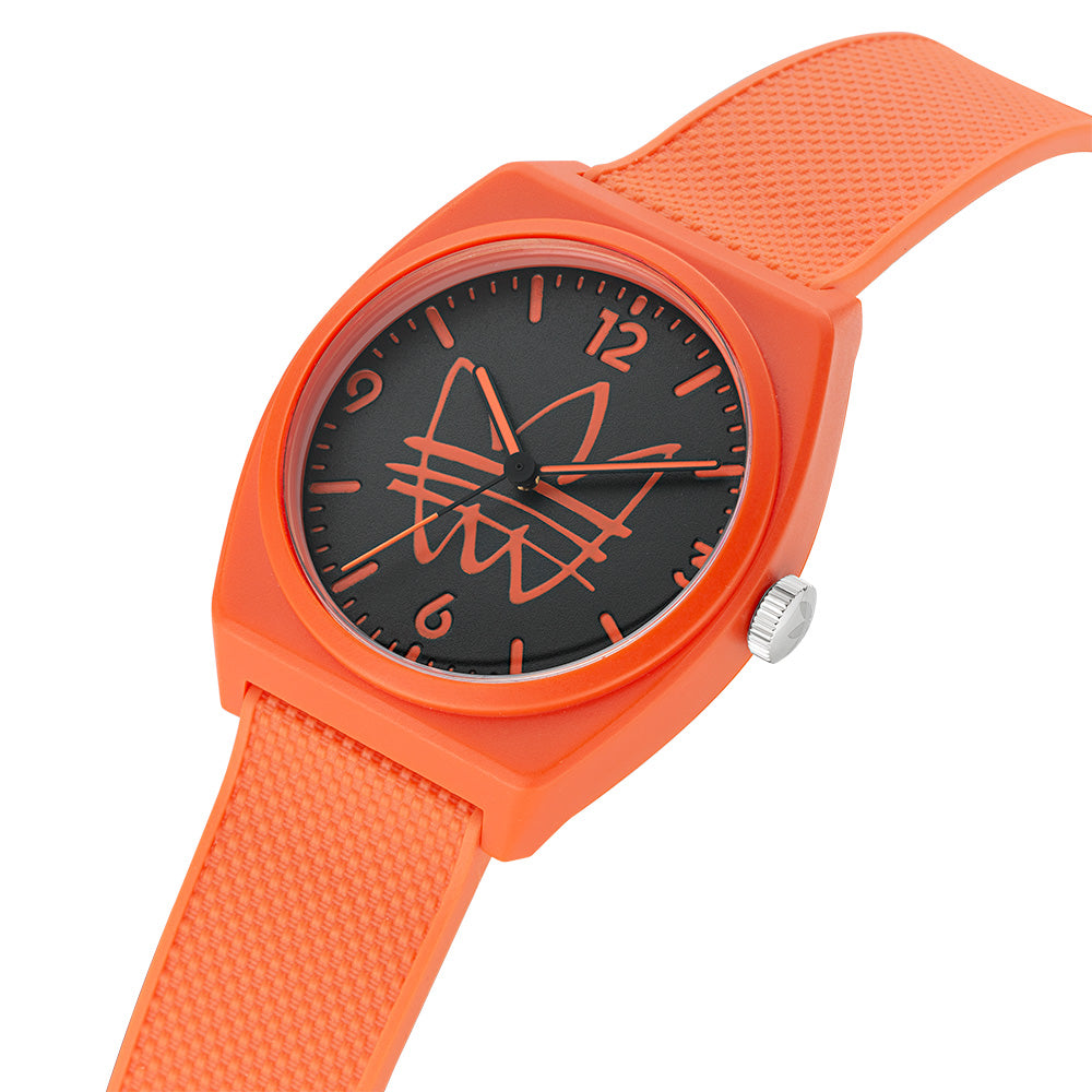 Adidas orange watch Clearance