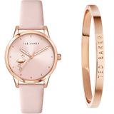 Ted Baker TWG02500 Fitzrovia Flamingo Womens Watch Boxset with Bangle