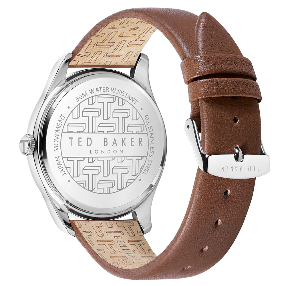 Ted Baker BKPLTF206 Leytonn Brown Leather Mens Watch