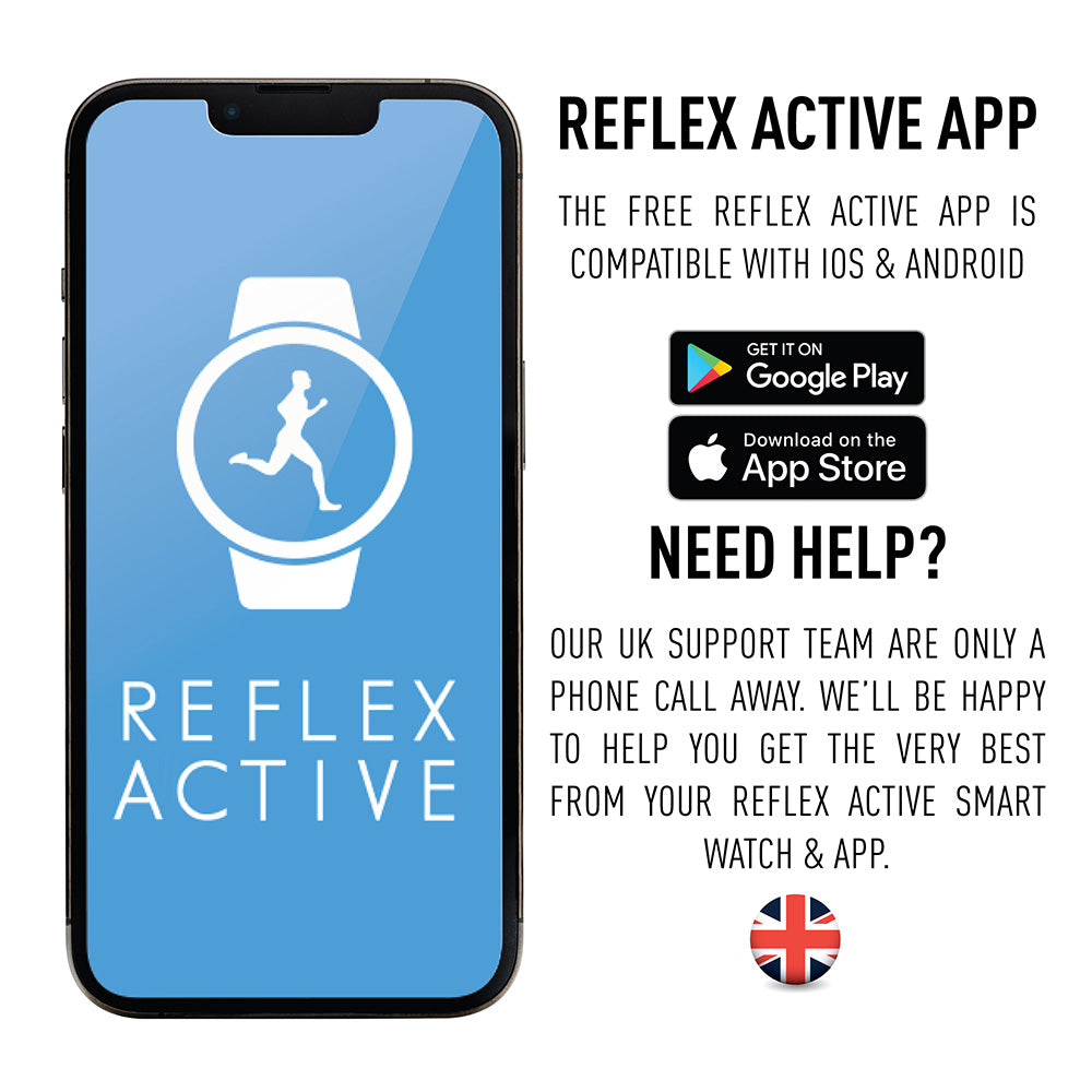 Reflex Active RA07-2148 Series 07 Rose Gold Smart Watch Black