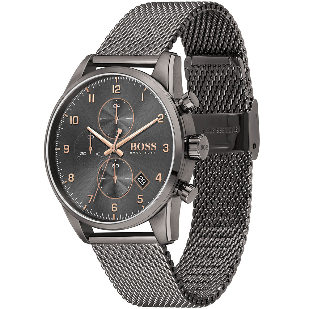 Hugo Boss 1513837 Skymaster Mesh Mens Watch