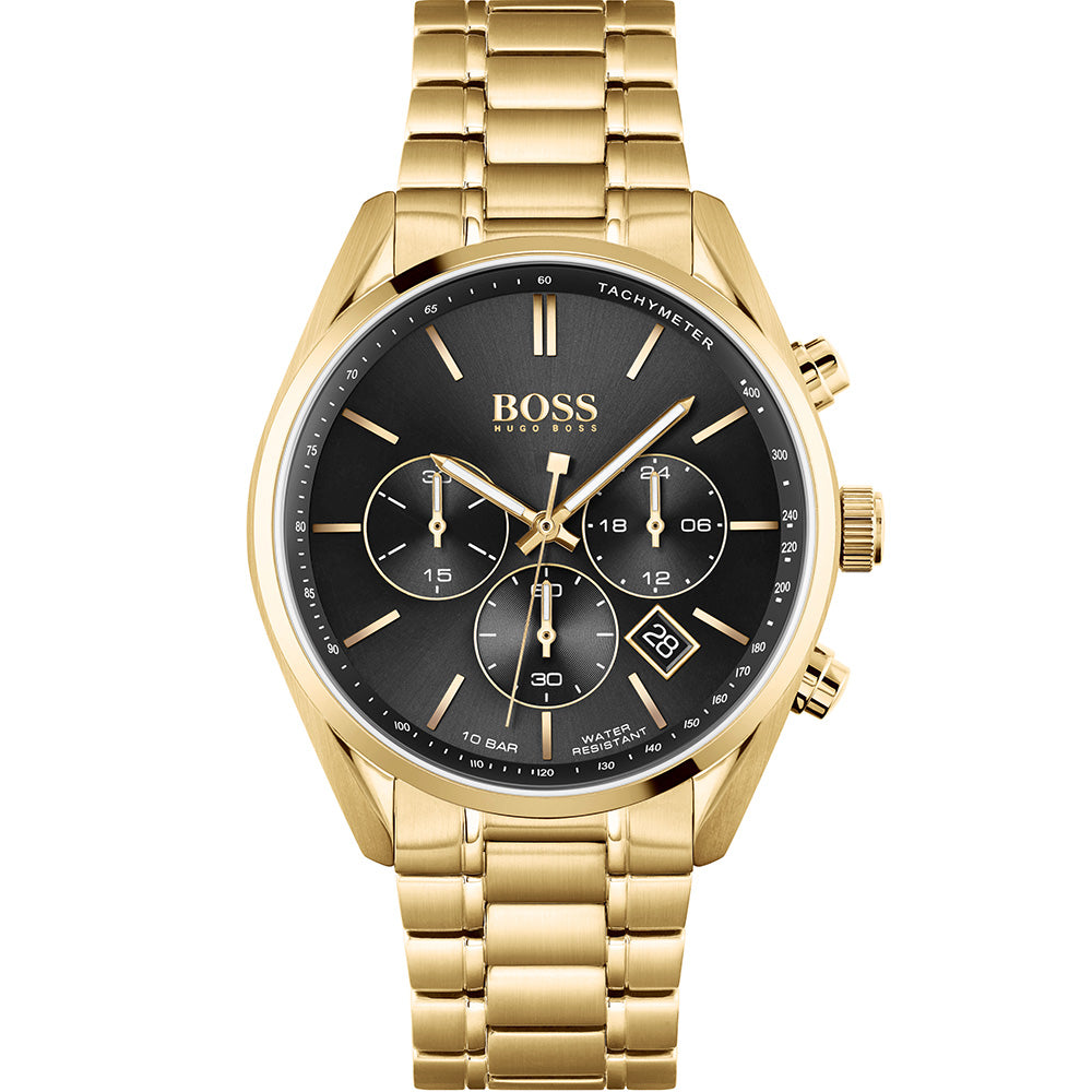 Hugo Boss 1513848 Champion Gold Tone Mens Watch – Watch Depot