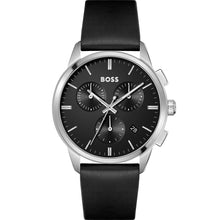Load image into Gallery viewer, Hugo Boss 1513925 Dapper Black Leather Mens Watch