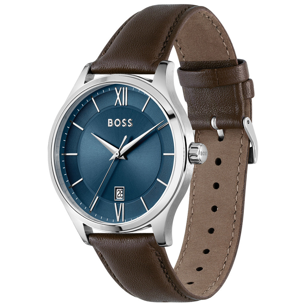 Hugo Boss 1513955 Elite Leather Mens Watch – Watch Depot