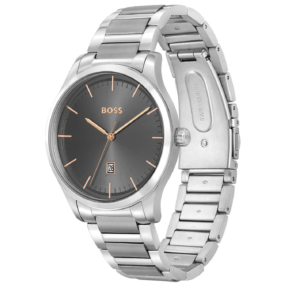 Hugo Boss 1513979 Ready Set Go Stainless Steel Mens Watch