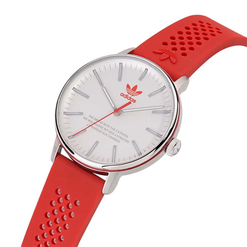 Adidas AOSY23024 Code One Red Silicone Mens Watch