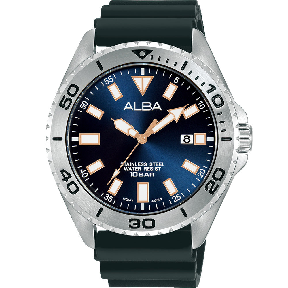 Alba AS9Q47X Stainless Steel Workmans Watch 44mm