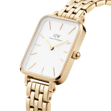 Load image into Gallery viewer, Daniel Wellington DW00100622 Quadro Link Gold Tone Womens Watch