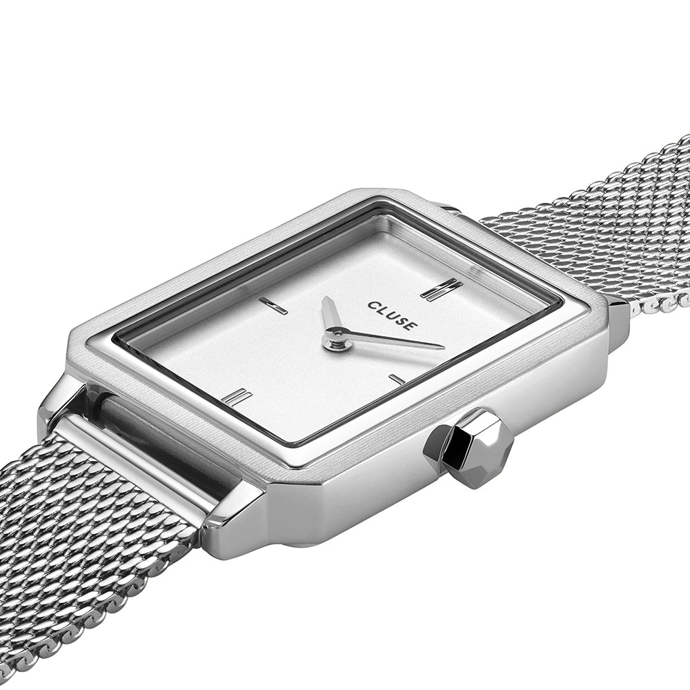 Cluse CW11508 Fluette Silver Tone Mesh Womens Watch